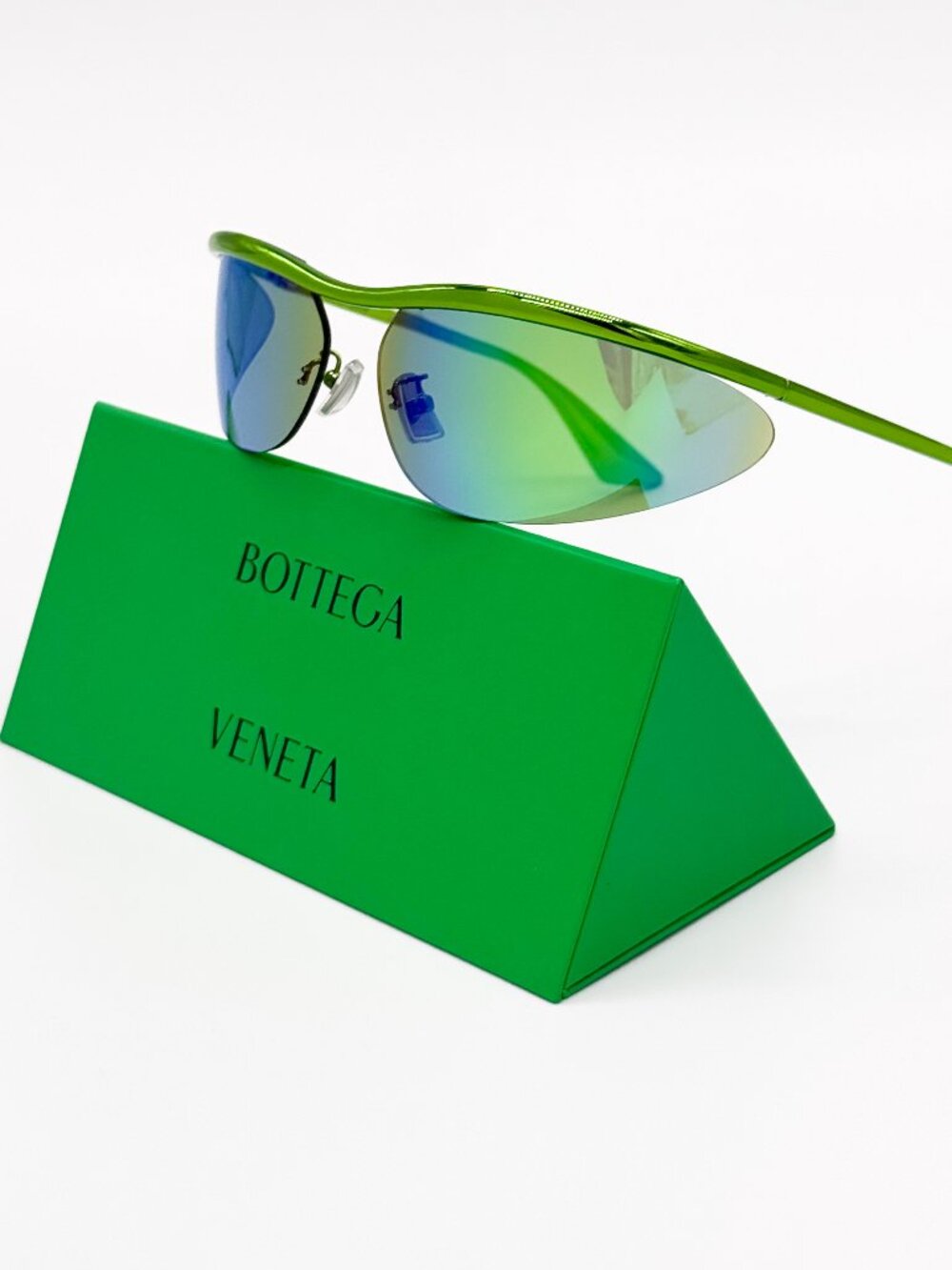 NEW BOTTEGA VENETA SUNGLASSES BV1174S 003 GREEN/GREEN UNISEX EYEWEAR